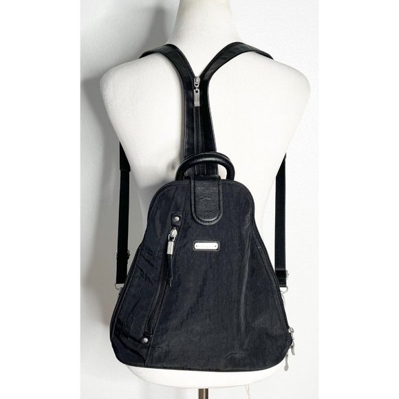 Baggallini Bags Baggallini Metro Convertible Backpack Black Nylon